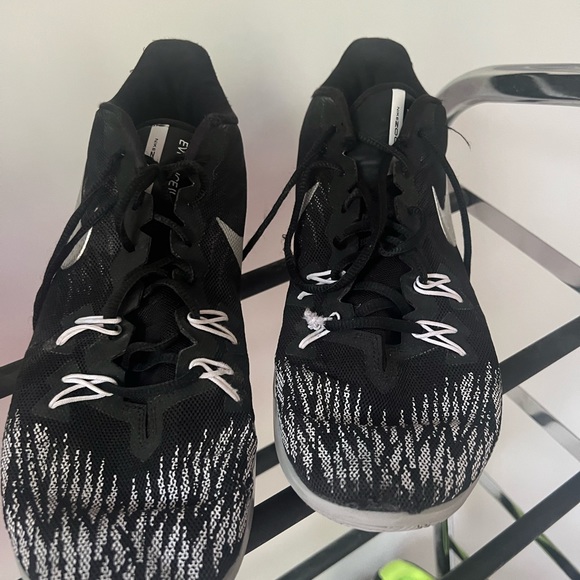 Nike 2020 Zoom Evidence 2 'Black Metallic Silver black white runners basketball - Picture 2 of 6